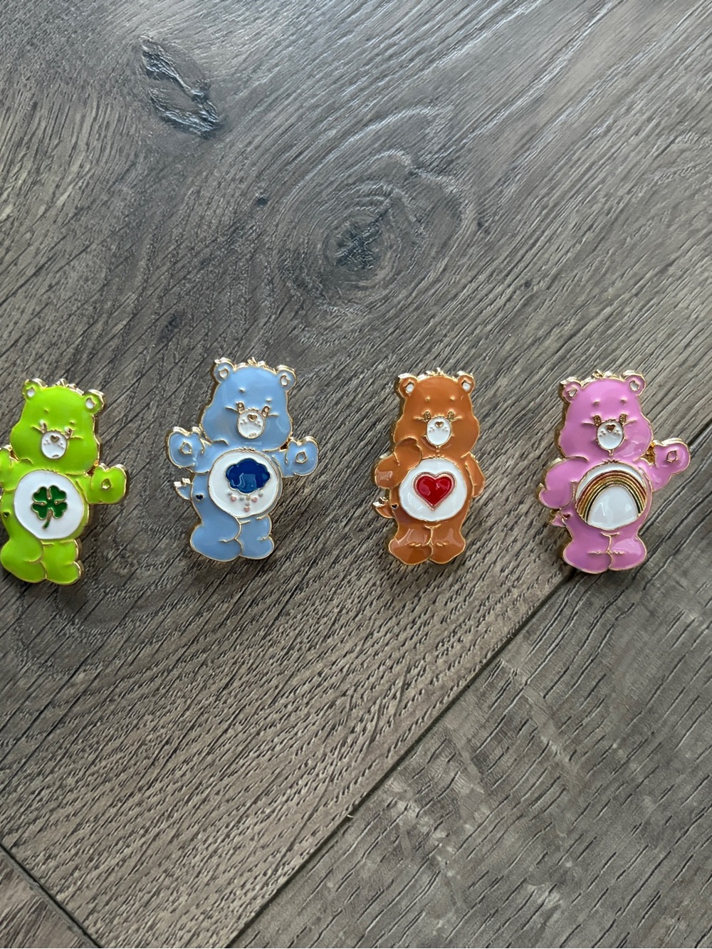 Care Bears Pin/Bag Charm Set of 6